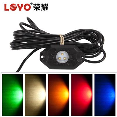 4 LED rock light RGB waterproof Off road LED rock light kit