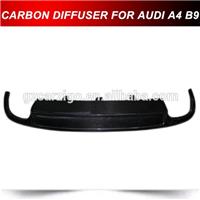 2013 A4 B9 S Style CF Auto Car Rear Bumper Diffuser Lip Rear Diffuser For Audi