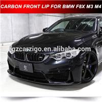 Front Chin Spoiler Lip Carbon Fiber Fit for BMW F80 M3 F82 M4 2015 3D Style