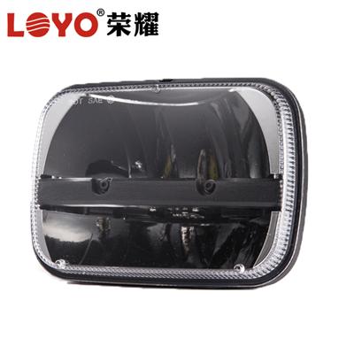High quality 7'' square headlight 45W 7x6 inch 12v 24v 5x7'' led headlight for Jeep YJ Cherokee XJ Trucks