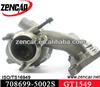 GT1549 turbocharger for Saab 9-5 Car with B308 V6 Engine 708699-5002S