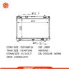 TOPASIA for 16400-21270 1640021270 for Toyota Yaris VITZ'05 NCP91/NCP100 made in China aluminum radiator