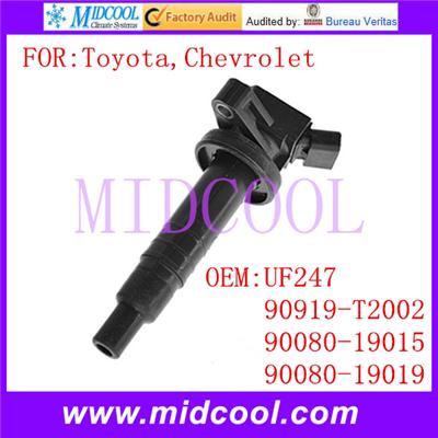 Auto Ignition Coil UF247 90919-T2002 90080-19015 90080-19019 FOR Chevrolet Toyota