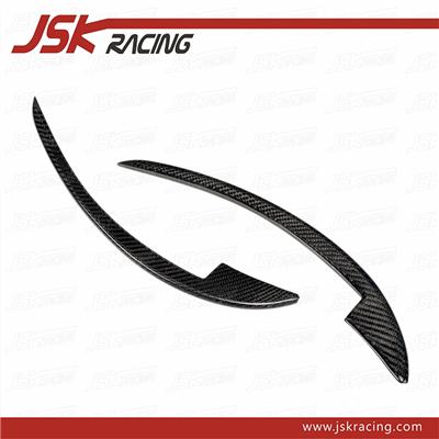 N STYLE CARBON FIBER FRONT BUMPER CANARDS FOR 2011-2013 FERRARI 458 ITALIA AND SPIDER