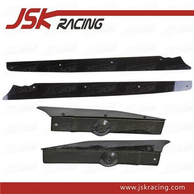 VA WIDE STYLE CARBON FIBER REAR DIFFUSER VERTICAL FIN (4 PCS) FOR 2008-2016 NISSAN GTR R35