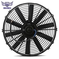12V 14 Inch Slim Engine Fan Mounting Kit 2250 CMF Reversible Electric Radiator Cooling Fan