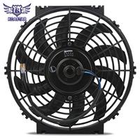 Auto 10'' Inch S Blades Electric Radiator Push Puller Slim Thin 1730 CFM Cooling Fan