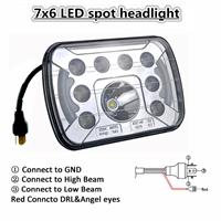 Sealed beam 7x6 LED headlight E9 For Truck Off road 6x7 led truck light lamp led work light led spot light