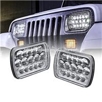 Competitive price sealed beam led headlight IP68 PD7SL-45W 7x6 led projector headlights 7 inch square head light for jeep truck