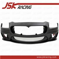 WA STYLE GLASS FIBER FRP FRONT BUMPER WITH CARBON FIBER FRONT LIP FOR MASERATI QUATTROPORTE