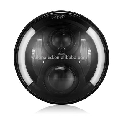 Car Accessories 7 Inch Led Headlight Round Daymaker For Jeep Wrangler Harley Defender 7 Inch Led Front Headlights