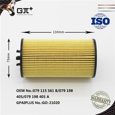 Auto Oil Filter from GPAIPLUS for Audi A4 079115561B /079198405/ 079198405A