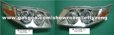 YUTONG Bus ZK6127HA Tourist Bus Front Headlight.