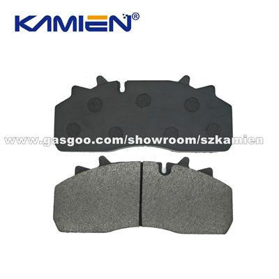 High quality front break pad cost for truck with emark 29126(29159) for DAF/ Renault