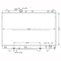 Auto cooling parts for TOYOTA 3SFE 16400-7A260 radiator