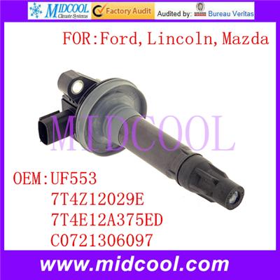 Auto Ignition Coil UF553 7T4Z12029E 7T4Z-12029-E 7T4E12A375ED 7T4E-12A375-ED C0721306097 FOR Ford Lincoln Mazda