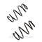 wholesales car accessories OEM 31331091543 coil spring for BMW E38 Front Axle