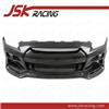 T-KAIRA STYLE CARBON FIBER FRONT BUMPER FOR 2008-2016 NISSAN GTR R35 CBA DBA