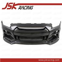 T-KAIRA STYLE CARBON FIBER FRONT BUMPER FOR 2008-2016 NISSAN GTR R35 CBA DBA