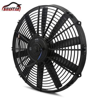 automotive engine 14'' electric push puller slim thin 1730 CFM cooling radiator fan