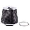 76mm Blue Aluminum Air Intake Filter Kit with Mushroom Air Filter