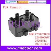 Auto Ignition Coil 7700274008 2244800QAC 2526151A 6001543604 FOR Renault