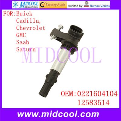 Auto Ignition Coil 0221604104 12583514 FOR Buick Cadillac Chevrolet GMC Saab Saturn