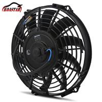 Universal Slim Push Pull Electric Motor 12V Power 9'' Car Radiator Cooling Fan Mounting Kit