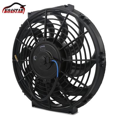 10 S-Blades 4.5AMP Draw 1730 CFM 2250 RPM Universal Slim Fan Push/Pull Electric Radiator Cooling 12V 80W