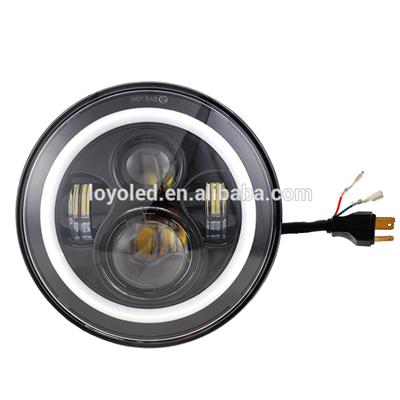 New 7 inch Round high low beam led headlights for Jeep, trucks led headlight for 2014 jeep wrangler