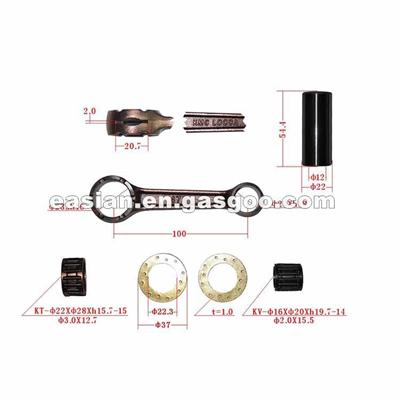 OEM Quality Toyota CRT-1(4E-FTE) Connecting Rod Used For Engine Repairing