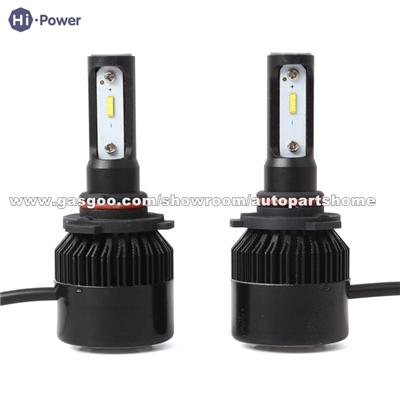 Car Headlight Kit S2 Black 36W 6500K LED Headlight 4000LM H1 H3 H4 H7 H11 9005 9006 Fog Light Car Universal Headlamp