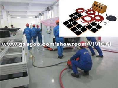 Air Casters Applied On Moving Heavy Duty Equipment