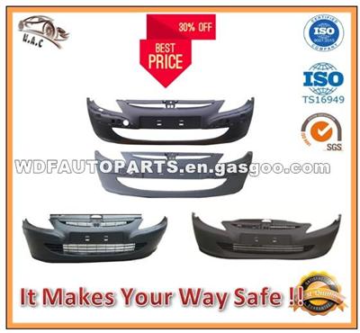 PEUGEOT 307 2001-2005 FRONT BUMPER GRAY/BLACK 7401T4 7401S6