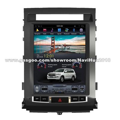 12.1 Inch Tesla Style Vertical Screen Car Dvd For Toyota Land Cruiser 08-15