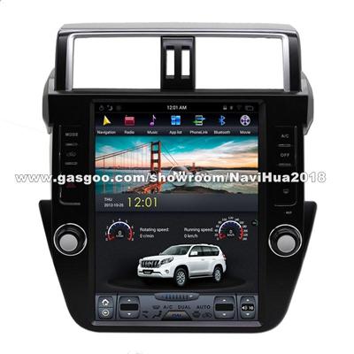 12.1 Inch Tesla Style Vertical Screen Car Dvd For Toyota Prado 14-17