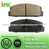 GJYB2643Z/GDB1027/GDB3311/GDB3088/D283/D332/D482 Semi-Metallic/Low-Metallic/NAO/Ceramic Disc Brake Pad Manufacturer