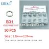 ERIKC B31 Diesel Injector Washer And Fuel Injection Shim Kits,Different Types Of Gasket Size:1.20mm--1.29mm