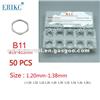 ERIKC B11 Common Rail Injector Shims And Gasket Kit, Fuel Injector Adjustment Standard Sealing Washer Size 1.20--1.38mm