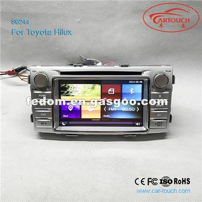 Car gps navigation IPS touch screen navigation auto radio gps navigation multimedia player For Toyota HILUX 2012