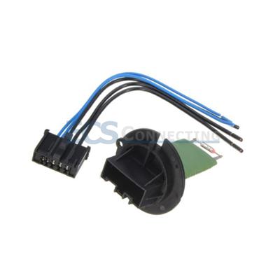 Blower Fan Series Resistor + Wiring Connector Pack For Peugeot 206/307 - 6450.JP