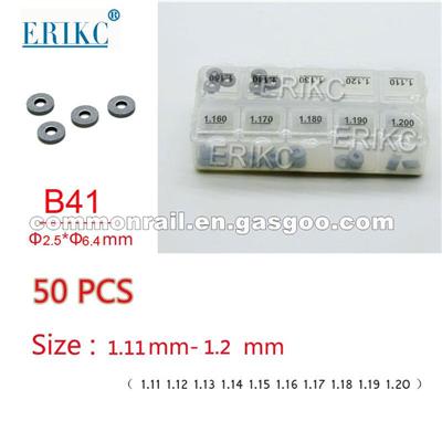 ERIKC B41 Common Rail Adjustment Shim,Injector Lift Shim Set And Cri Injectors Washer Size: 1.11mm--1.2mm