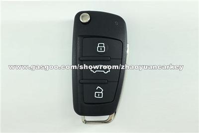 3 Button Audi Remote Control Flip Key For A3 TT