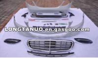 E63 (W213) PP Body Kit For Mercedes(Front Bumper With Grill, The Back Lip, Tail Throat)