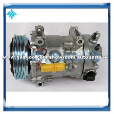 7C16 Ac Compressor For Citroen Berlingo C3 C4/Peugeot 207 2008 3008 1607424980 1608473380 6453QJ 6453QK 6453QL 6453QN