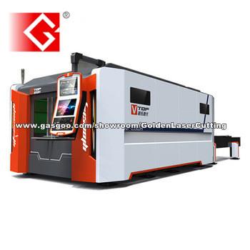 2500w Closed Cover Fiber Laser Metal Sheet Cutting Machine