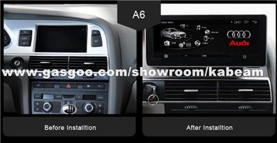 Anti-Glare 10.25 Inch Touch Screen Android 8.0 Car Multimedia Navigation For Audi A6 2005-2011