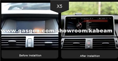 Anti-Glare 10.25 Inch Touch Screen Android 8.0 Car Multimedia Navigation For BMW X5 X6 2007-2013