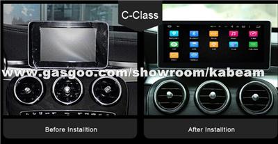 Anti-Glare 10.25 Inch Touch Screen Android 8.0 Car Multimedia Navigation For Mercedes Benz C W204 2014