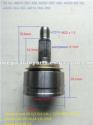 CV Joint For Honda Accord Civic FR-V 44014-SDC-A00,44305-SDC-A00,44305-SJF-J02,44302-SEA-000,44014-SNG-000